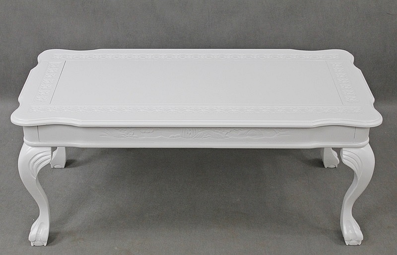 Konferenční stolek bílý 153034