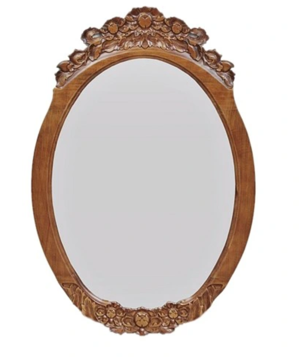 Zrcadlo s dřevěným rámrm