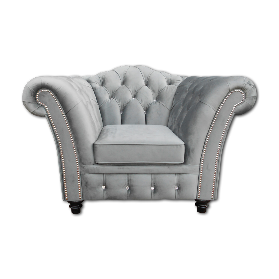 Křeslo Lux Chesterfield Látkové
